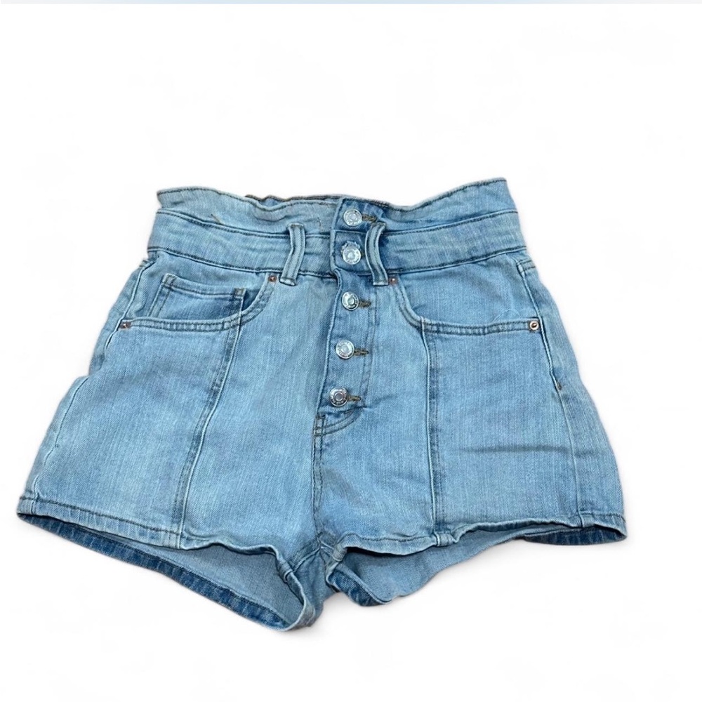 Wild Fable Light Blue High-Waisted Shorts